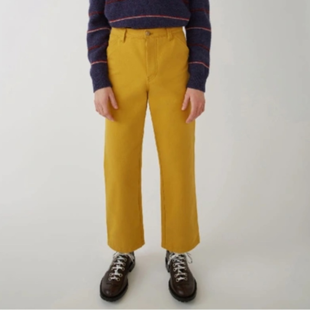 Acne Mustard Chinos
